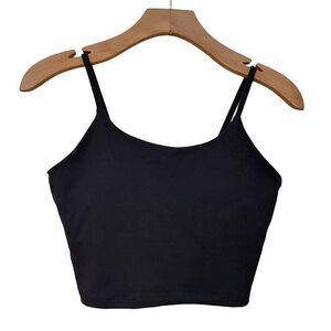 Lemedy Sports Bra Womens Medium Padded Lightweight Black Athleisure Gym Running